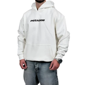 هودی پنبه سه نخ سفید مدل پگادور