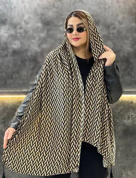 شال پلیسه طرحدار کد : L160