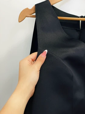 تاپ ساتن آمریکایی مشکی