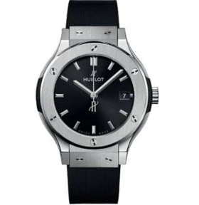 ساعت هابلوت تک موتوره مردانه نقره ای Hublot Silver