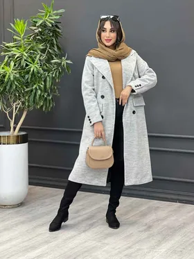 پالتو بلند شش دکمه