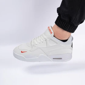کفش کتانی اسپرت ساق‌دار مردانه رنگ سفید مدل نایک NIKE Jordan 4