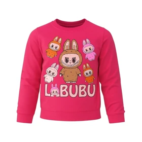 ست تیشرت آستین بلند و شلوار راحتی دخترانه مدل لبوبو کد PJ1380