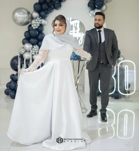 پیراهن آستین حریر