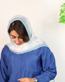شال زنانه منگوله‌دار چاپی 0615