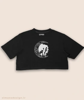 کراپ زنانه طرح شیطان کش شخصیت کوکوشیبو کد 993