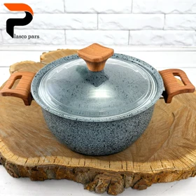 قابلمه 20 ونیز دسته چوبی درب پیرکس طوسی هاناتک