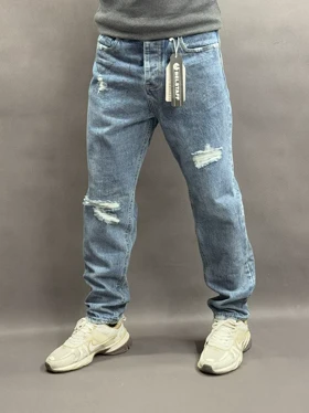شلوار مردانه مام فیت کثیفشور BELSTAFF گازوییلی زاپ‌دار 8