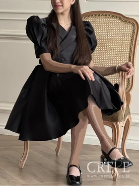 پیراهن ساتن چپ وراستی