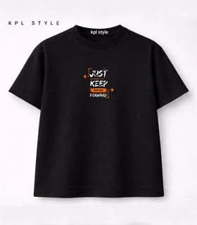تیشرت باکسی یونیسکس طرح Just Keep کد 1402