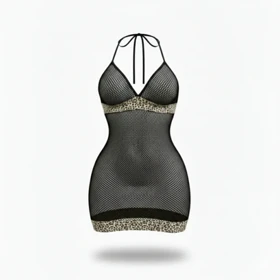 پیراهن خواب فانتزی زنبوری پلنگی 6013