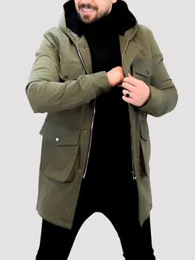 کاپشن بلند ZARA سبز