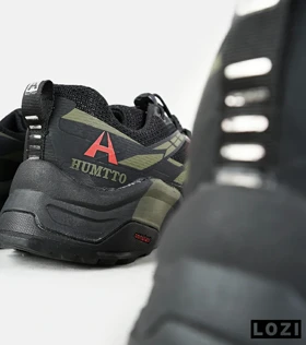 کفش کتانی مردانه و زنانه مشکی سبز مدل HUMTTO waterproof