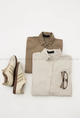 شومیز پوپلین پشت پیله کد1005103