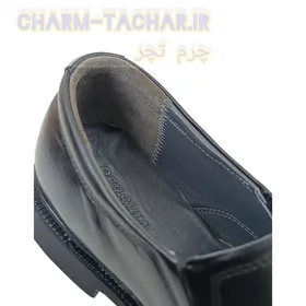 کفش رسمی مردانه چرم طبیعی مشکی