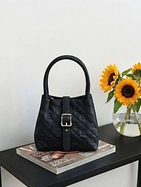 مدل زنانه گلدوزی سگک دار رنگ مشکی