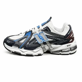 کتانی مردانه نیوبالانس 1906 طوسی آبی سفید New BALANCE 1906A