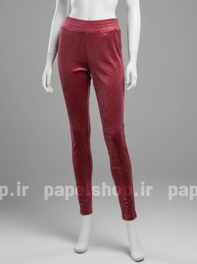 شلوار مخمل ساده کمرکش