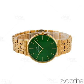 ساعت دنیل ولینگتون مردانه طلایی صفحه سبز 105283