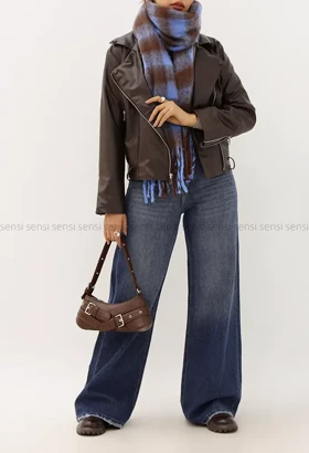 بایکر چرم آستر دار زارا کد1004868