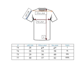 تیشرت ساده آستین کوتاه دو نخ سفید کد 1
