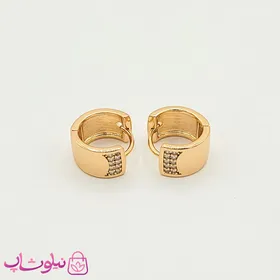 گوشواره حلقه‌ای کوچک و پهن ژوپینگ