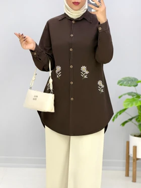 مانتو جلودکمه لینن مهفام کد 20145582