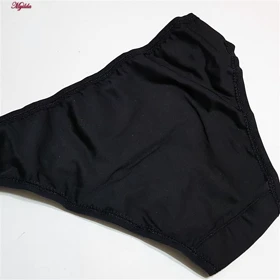 شورت زنانه لین مدل اسلیپ جلو تور مشکی کد 4681-602
