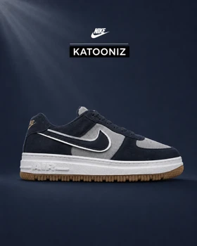 کفش نایک ایر فورس سرمه‌ای طوسی مردانه و زنانه مدل 8829 کتانی اسپرت Nike Air Force