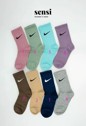 جوراب نایک ساق‌دار کد1000049