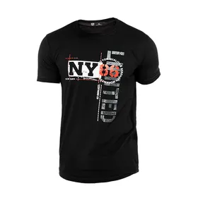 تیشرت آستین یقه کش بافت New York