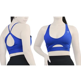 نیم‌تنه ورزشی زنانه جیم شارک مدل PB-4H0248 آبی