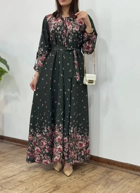 پیراهن بلند سوپر کلوش بیتا ویژه یلدا 3