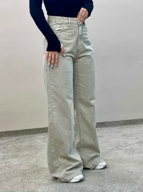 شلوار جین فلربگ نسکافه ای 3924 آمسو