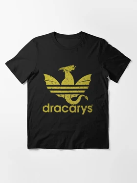تیشرت house of the dragon طرح Dracarys Gold Essential T-Shirt کد 195643