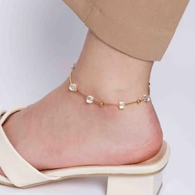 پابند استیل طرح مکعب شیشه ای ، آبکاری عالی ، برند استیل