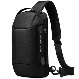 کیف کراس بادی مردانه بنج اصل BANGE BG-22085 رمز دار با پورت USB