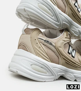 کفش کتانی مردانه و زنانه کرم سفید NEW BALANCE 530 مدل 6629