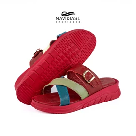 صندل زنانه چرم طبی کد 1004004