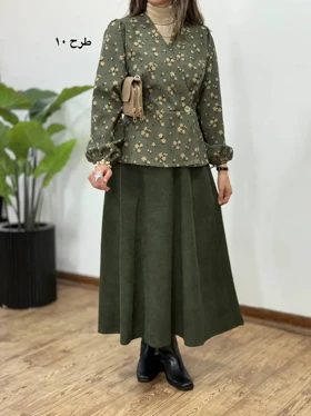 ست تونیک و دامن هانیل 2 کد 3991