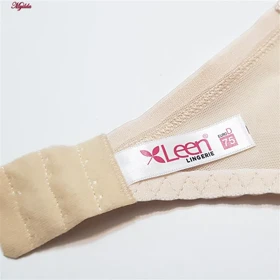 سوتین زنانه لین مدل گیپور بدون فنر کرم کد 4680-406