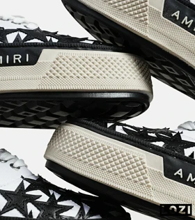 کفش اسنیکرزسفید مشکی Amiri Stars