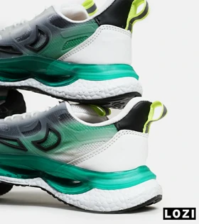 کفش کتانی مردانه و زنانه مشکی سفید سبز NIKE Precision V02