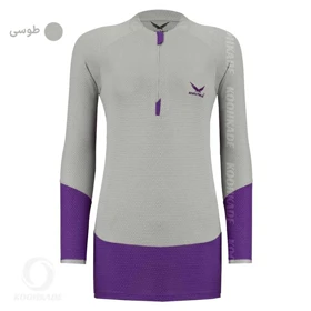 تیشرت زنانه استین بلند اسنوهاک (SNOW HAWK) مدل SN (طوسی)