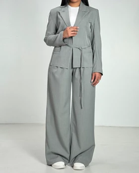 ست کت و شلوار دوبند دیپلمات  کد 800024 (سدری)