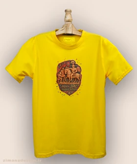 تیشرت مردانه و زنانه طرح نقش رستم تلفیق با هنر فرش ایرانی