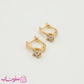 گوشواره زنانه ژوپینگ تک نگین