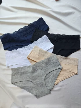 شورت نخی لبه دانتل کد: 90987