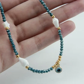 گردنبند زنانه طرح چشم نظر