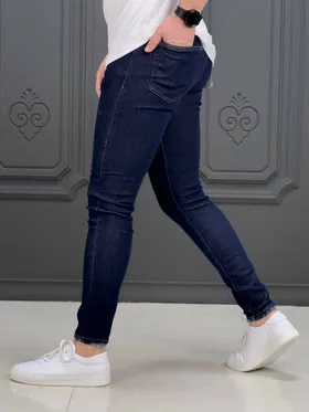 شلوارجین 28809 Bershka سورمه ای